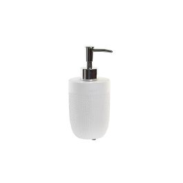 DKD Home Decor Dosificador Basicos de Cemento y PP Blanco - 16,5 cm Alto, 8,5 cm Ancho, 7,5 cm Largo
