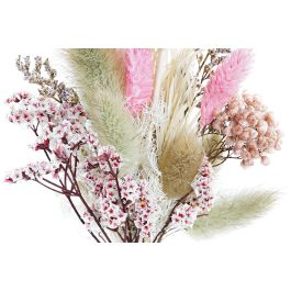 DKD Home Decor Ramo Shabby Amarillo Rosa 5 x 23 x 10 cm (6 Unidades)