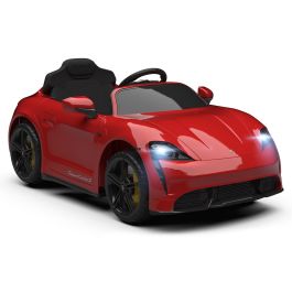 Coche bateria porsche taycan turbo s 12v con luces delanteras y traseras 102x62x53 cm