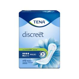 Tena Lady DISCREET Compresa Incontinencia Maxi, 12 Unidades - Para Mujer con Triple Protección: Olor, Fugas y Humedad Precio: 5.5. SKU: S0582205