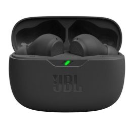 JBL Wave Beam Auriculares True Wireless Negros con Sonido Deep Bass, 32 Horas de Batería y Resistencia a Salpicaduras y Polvo
