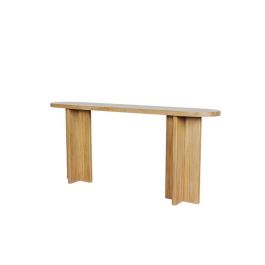DKD Home Decor Consola Tropical de Madera de Teca, con un Ancho de 180 cm, Profundidad de 38 cm y Alto de 80 cm