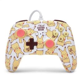 Enhanced Mando Con Cable Nintendo Switch Pikachu Blush POWER A 1526547-01