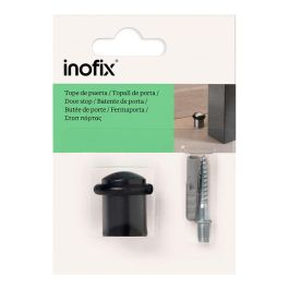 Inofix Tope de Puerta Metálico con Tórica Negro de Latón, con Tornillos Incluidos para Uso Interior 30x27x27 mm Inofix Tope de Puerta Metálico con Tórica Negro de Latón, con Tornillos Incluidos para Uso Interior 30x27x27 mm