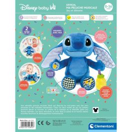 Clementoni CLE1738077499631 Peluche musical Stitch para bebés y niños mayores de 12 meses