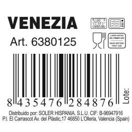 Plato de vidrio Venezia 25 cm - Inde (6 Unidades) Plato de vidrio Venezia 25 cm - Inde (6 Unidades)