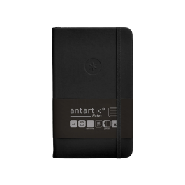 Antartik Cuaderno A6 Tapa Dura Hojas Rayas Negro 100 Hojas 80gr FSC