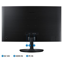 Samsung S24C360 Monitor Curvo LED 24 Pulgadas Full HD 1920x1080 75Hz 4ms FreeSync Eye Saver Negro