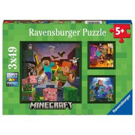 Ravensburger Puzzle 3x49 Piezas Minecraft - Set de 3 Puzzles Infantiles con Imágenes del Juego para Niños y Niñas a partir de 5 Años Precio: 8.59000054. SKU: B1BY58T8P2