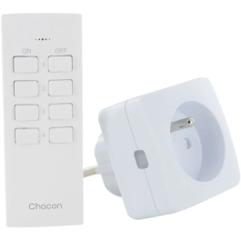 Chacon CHA5411478546702 Juego de 2 Mini Enchufes con Mando a Distancia - Encendido/Apagado - Blanco - 2300 W (FR) Precio: 31.50000018. SKU: B19Q9JZFZD