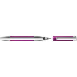 Pelikan Pluma Estilográfica Pura P40 Violeta de Aluminio con Plumín Medio de Acero Inoxidable en Estuche de Regalo