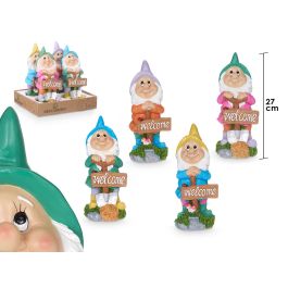 Figura Enano Welcome Surtidos Ibergarden 12X27CM (8 Unidades)