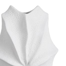 Jarrón Blanco Barro Decoración 24 X 14 X 45 cm