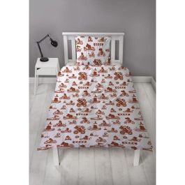 Mario Bros Juego de cama reversible Mario AABFA32034 - Microfibra 1 funda nórdica 140x200 cm + 1 funda almohada 63x63 cm