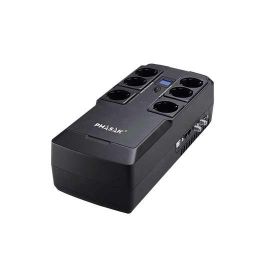 PHASAK SAI 800VA KRYPTOS Interactivo con 6 tomas, USB de carga y RJ45