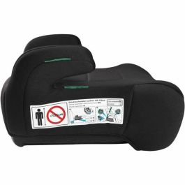 Bbgo BBG8437027499067 Silla elevadora de coche Kissyrider I-SIZE 125-150 cm, 6-12 años, con cinturón, Negro, funda extraíble y lavable