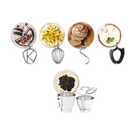 Kenwood KVL85.004SI Titanium Chef Baker XL - Batidora Amasadora Planetaria, 7 L, 1200 W, Función Turbo, Color Plata