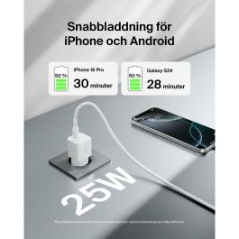 Cable USB a Lightning Belkin WCA012KQWH Blanco