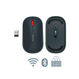 Raton Leitz Optico Inalambrico Dual Cosy Gris