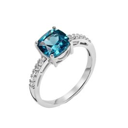 Anillo Mujer Stroili 1694290 Plateado Azul Anillo Mujer Stroili 1694290 Plateado Azul