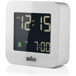 Braun BC08 Reloj Despertador Digital Plaza Blanco LCD Batería 12/24h
