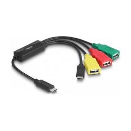DeLOCK Concentrador USB 2.0 de 4 Puertos, Cable Hub USB-C a 3x USB-A + 1x USB-C, Longitud de Cable 0.3 m, Plug and Play Precio: 31.58999998. SKU: B1BJZDC8Z9