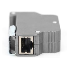 Digitus DN-95421 Protector de Sobretensión PoE RJ45 Montaje en Riel DIN Gris IP40 Zinc 115g