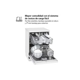 Lavavajillas LG DF142FW 5P QUADWASH 60 cm Blanco