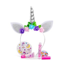 Martinelia 85498 Set de Belleza Little Unicorn con Diadema y 3 Brillos de Labios, Edad +3 años