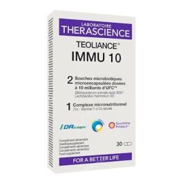 THERASCIENCE Teoliance Immu10 30 Cápsulas Probióticos LGG y BB12, Zinc, Vitamina C y D3 para el Sistema Inmunitario Precio: 26.7899995. SKU: B1G73CTACR