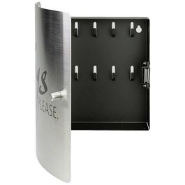 Armario para llaves - BURG WACHTER - 6205/10 Ni LLAVES POR FAVOR - Acero inoxidable, 10 ganchos, cierre magnético regulable Armario para llaves - BURG WACHTER - 6205/10 Ni LLAVES POR FAVOR - Acero inoxidable, 10 ganchos, cierre magnético regulable