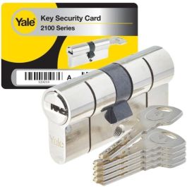Yale Cilindro de cierre desmontable para puerta de entrada/exterior, 10 pines, 5 llaves, 30 x 40 mm Precio: 48.98999963. SKU: B19KBAHRT3