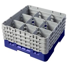 CAMBRO - 9S800-414 - Cesta de lavado 9 comp. 4 alturas - 14,8 cm Ø máx. - alt. máx. 21,7 cm - 50 x 50 x 26,7 cm - Cerceta Precio: 97.49999952. SKU: B19PPSX7G8