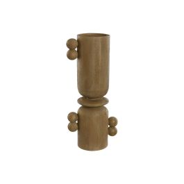 Candelabro Home ESPRIT Marrón Resina Madera 15 x 9,5 x 35 cm