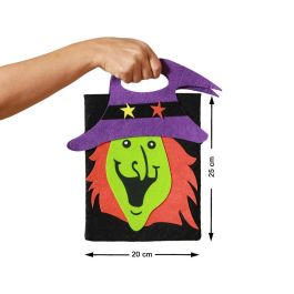 Cubo Recoge Caramelos Bruja 20x25 cm - Decoración Halloween para Niños, Ideal para Disfraces y Centro de Mesa Precio: 1.49999949. SKU: B1BJ4NE47E