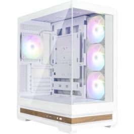 Zalman P40 NAMU WHITE Midi Tower PC Blanco ATX/Micro-ATX/Mini-ITX, Ventiladores Preinstalados, USB 3.2 Gen 1/Gen 2