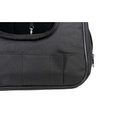 Mochila Canguro Práctica Negra de Poliéster 30x20x34cm, Diseño Ligero y Discreto, Peso Máx. 3.5kg