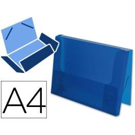 Carpeta Liderpapel Portadocumentos Gomas 36932 Polipropileno Din A4 Azul Translucido Lomo 25 mm Precio: 3.78999951. SKU: B19LH27ZLC