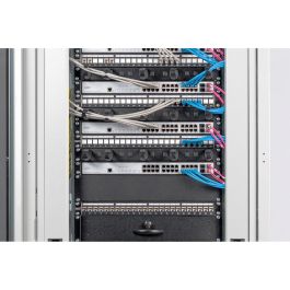 Digitus Cubierta Ciega para armario rack 19" 2U, Panel ciego 483mm Negro