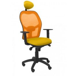 Silla Piqueras Y Crespo Jorquera Brazos Regulables Cabecero Fijo Mecanismo Sincro Con Regulador De Tension Respaldo De Malla Naranja Y Asiento Tapizado Bali Amarillo Precio: 350.68999966. SKU: S5702818