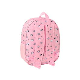 SAFTA Mochila 3D Snoopy 33cm con Diseño Frontal Termoconformado y Bolsillo Lateral Portabotellas
