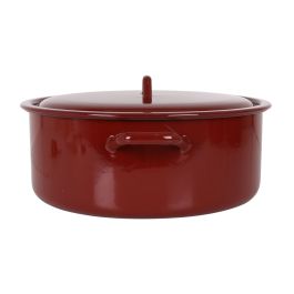 Cacerola Esmaltada con Tapa 36 cm - 15L Teja - La Estrella (2 Unidades) Cacerola Esmaltada con Tapa 36 cm - 15L Teja - La Estrella (2 Unidades)