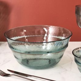 Home Deco Factory Ensaladera Poliestiren Diámetro 25 cm Plástico Martillado Colores Surtidos