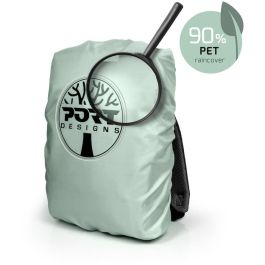 Port Designs Yosemite Eco Mochila para Portátil 13-14" (35.6 cm) Gris - Fabricada con Materiales Reciclados, con Protector de Lluvia