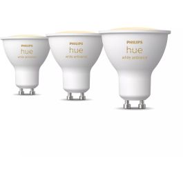 Philips GU10 Dreierpack 3x350lm Bombilla Inteligente Blanca Ambiance Regulable Paquete de 3 Precio: 79.49999959. SKU: B19HY548KB