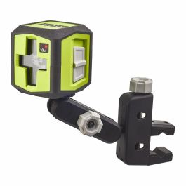 Ryobi RBCLLR1 Láser de línea cruzada roja Alcance 10m, Precisión ±0,5 mm, Incluye Pinza y 2 Pilas