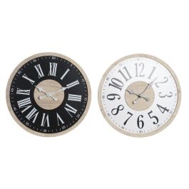 Reloj de Pared DKD Home Decor Negro MDF Blanco (60 x 4,5 x 60 cm) Precio: 25.69000005. SKU: B17NAFC9TT