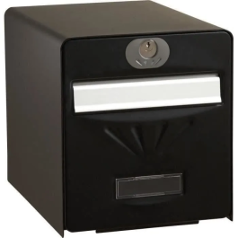 Burg Wachter Buzón de Acero Galvanizado con Puerta Trasera de Vidrio - Negro Precio: 85.58999977. SKU: B1K8LMLV6P