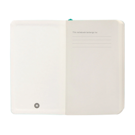 Antartik Cuaderno A6 Tapa Blanda Rayas Turquesa 100 Hojas 80 gr FSC