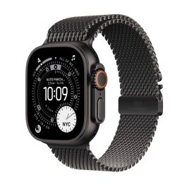 Apple Watch Ultra 3 Cellular Titanium 49mm Schwarz con Correa Milanaise